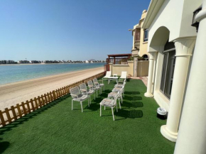 palm jumeirah Party villa's private beach